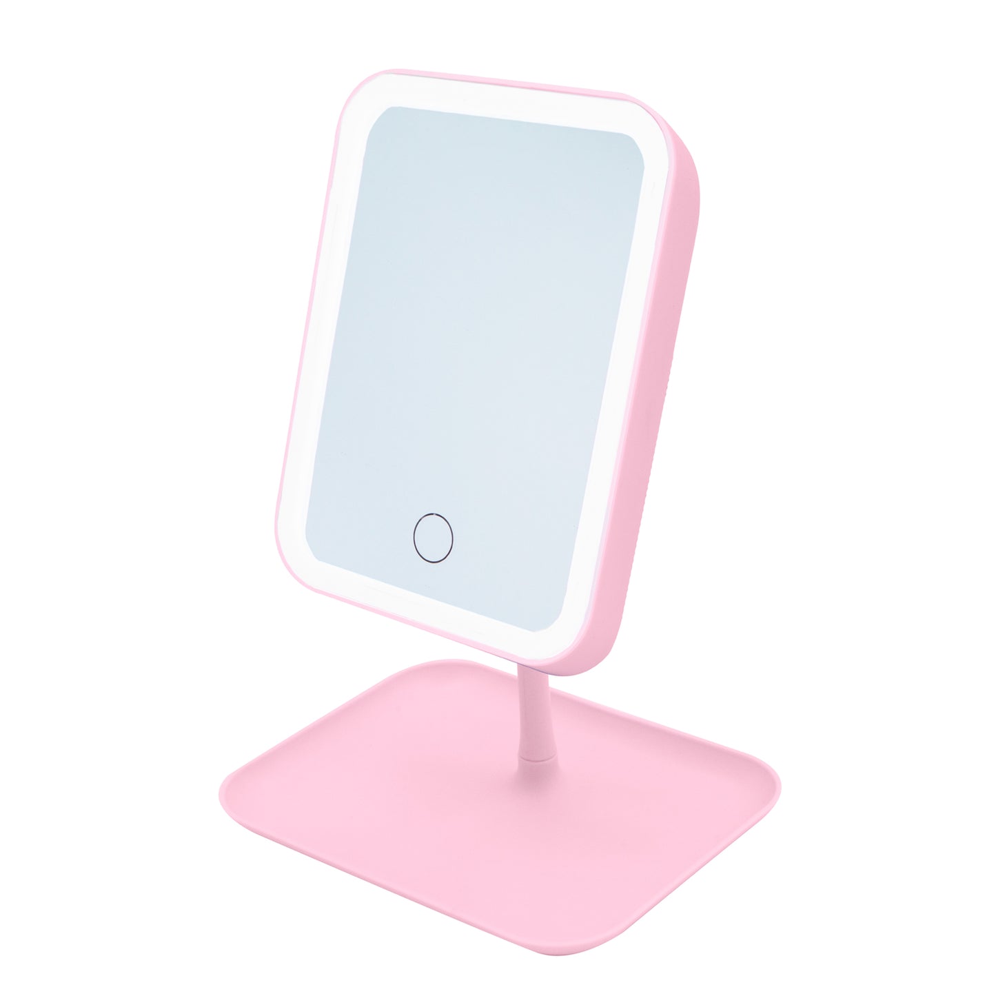 ESPEJO RECTANGULAR CON LUZ LED Y SOPORTE ABATIBLE
