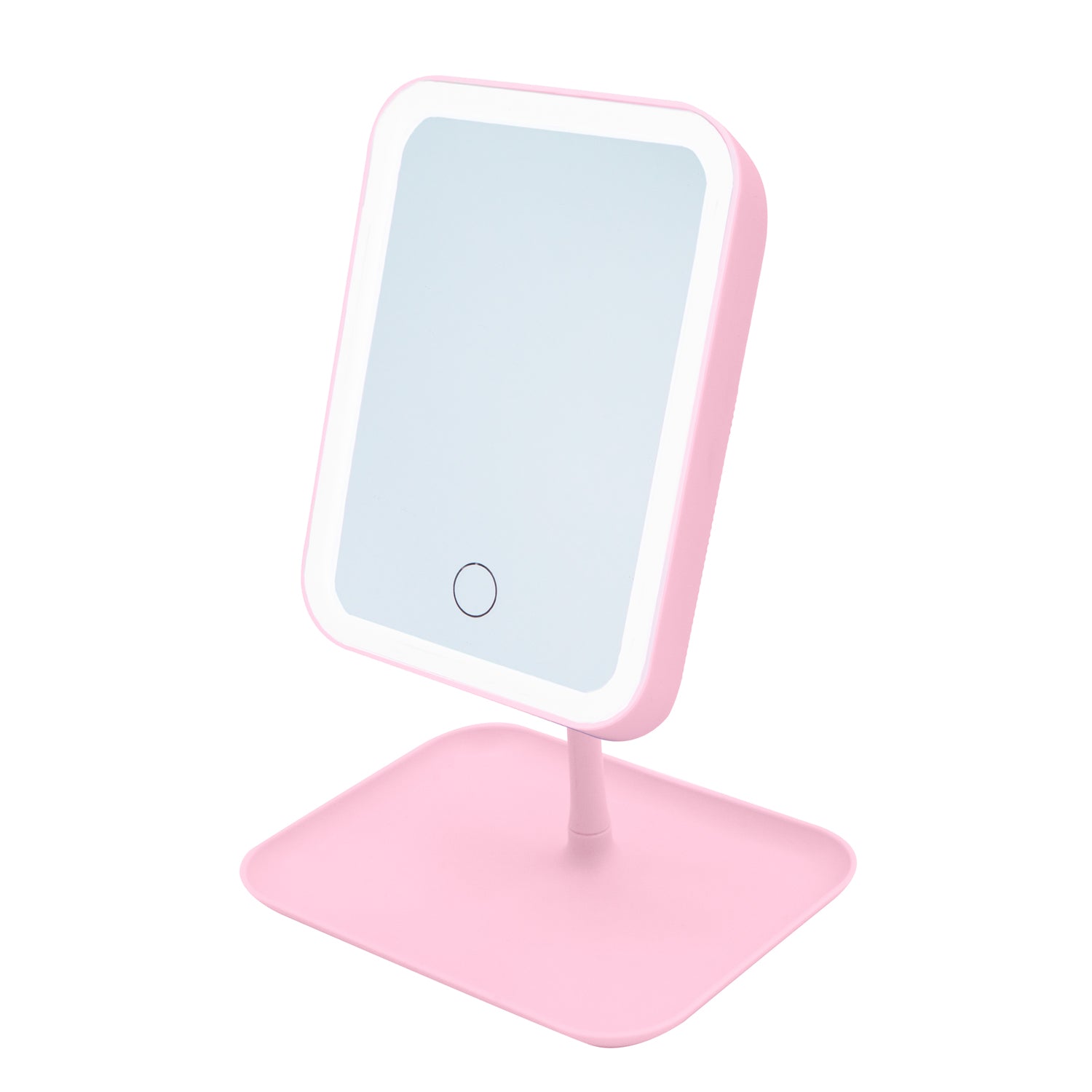 ESPEJO RECTANGULAR CON LUZ LED Y SOPORTE ABATIBLE
